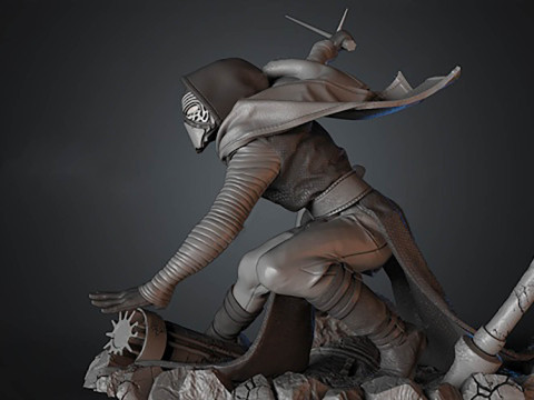 Kylo Ren 3D Figuries Ready To Print 3D Принт Модель