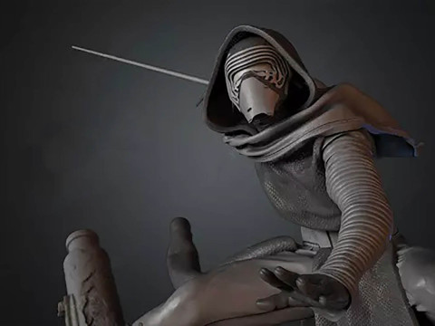 Kylo Ren 3D Figuries Ready To Print 3D Принт Модель