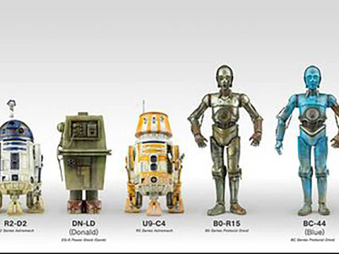 Figure 3D di Droid in scala di Star Wars Legion pronte per la stampa Modello di stampa 3D