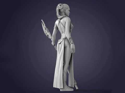 Princess Leia 3D Figuries Ready To Print 3D Print Model