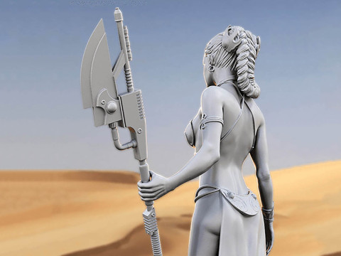 Princess Leia 3D Figuries Ready To Print Modello di stampa 3D