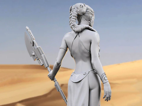 Princess Leia 3D Figuries Ready To Print 3D Print Model
