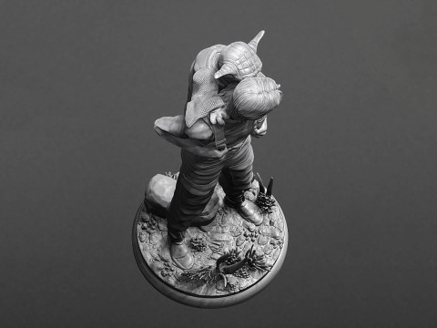 Luke Yoda 3D Ready To Print 3D Print Model