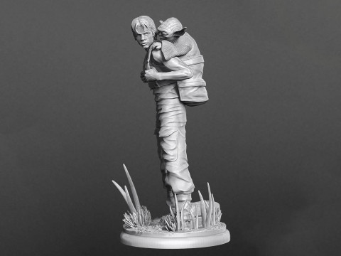 Luke Yoda 3D Ready To Print 3D Print Model
