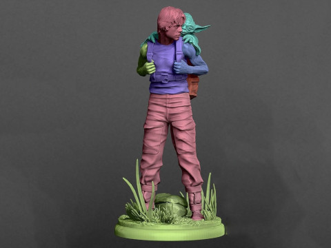 Luke Yoda 3D Ready To Print 3D Print Model