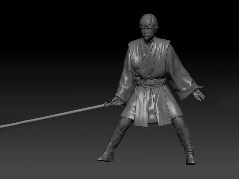 Luke Skywalker 3D Ready To Print 3D Print Model