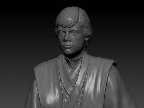 Luke Skywalker 3D Ready To Print 3D प्रिंट मॉडल