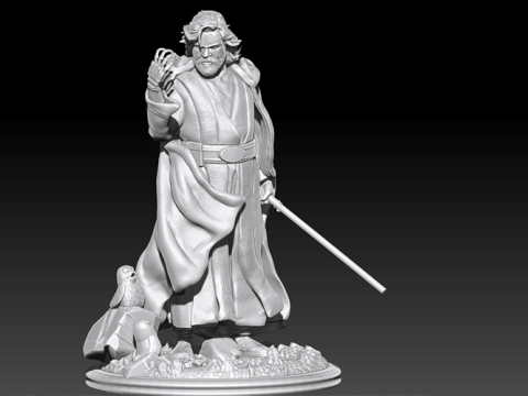 Luke Skywalker 3D Figuries Ready To Print 3D Print Model