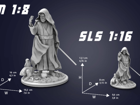 Luke Skywalker 3D Figuries Ready To Print 3D Print Model