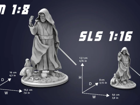 Luke Skywalker 3D Figuries Ready To Print 3D Print Model