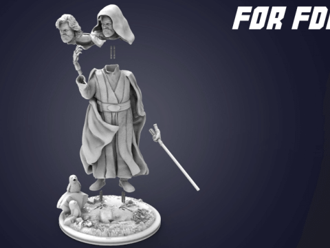 Luke Skywalker 3D Figuries Ready To Print 3D Print Model