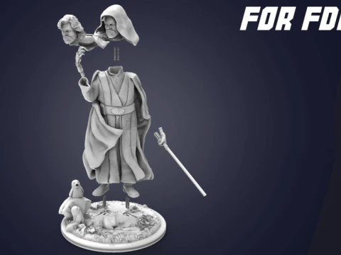 Luke Skywalker 3D Figuries Ready To Print 3D Print Model