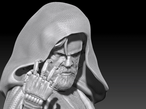 Luke Skywalker 3D Figuries Ready To Print 3D Print Model