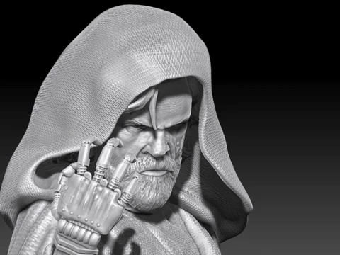 Luke Skywalker 3D Figuries Ready To Print 3D Print Model