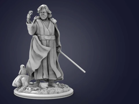 Luke Skywalker 3D Figuries Ready To Print 3D Print Model