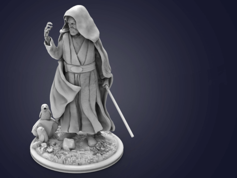 Luke Skywalker 3D Figuries Ready To Print 3D Print Model