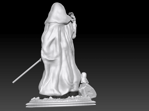 Luke Skywalker 3D Figuries Ready To Print 3D Print Model