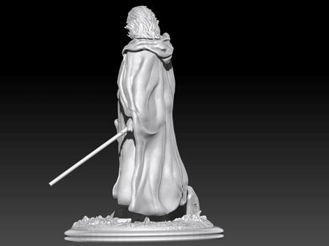 Luke Skywalker 3D Figuries Ready To Print 3D Print Model