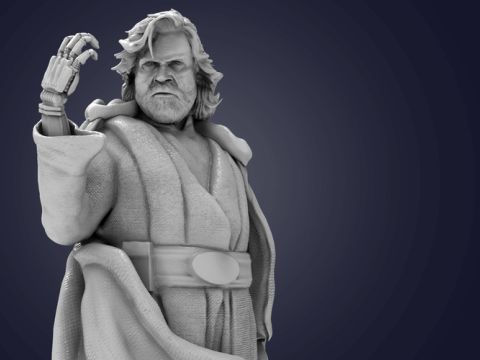 Luke Skywalker 3D Figuries Ready To Print 3D Print Model