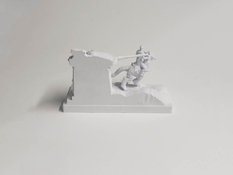 Luke On Hoth Diorama 3D Figuries Ready To Print 3D Print Model
