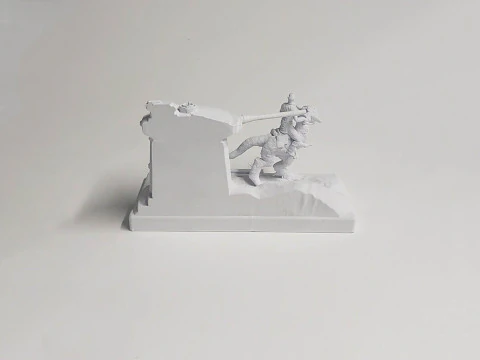 Luke On Hoth Diorama 3D Figuries Ready To Print 3D Print Model