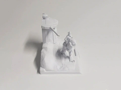 Luke On Hoth Diorama 3D Figuries Ready To Print 3D Print Model