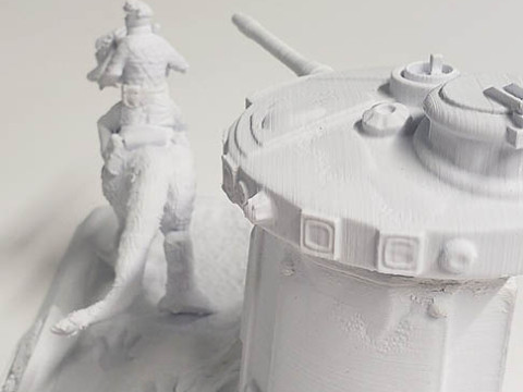Luke On Hoth Diorama 3D Figuries Ready To Print 3D Print Model