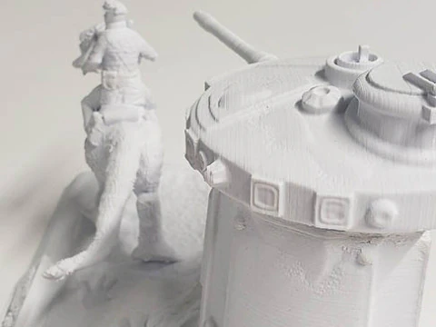 Luke On Hoth Diorama 3D Figuries Ready To Print 3D Print Model