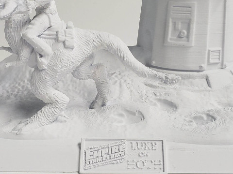 Luke On Hoth Diorama 3D Figuries Ready To Print 3D Print Model