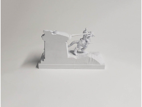 Luke On Hoth Diorama 3D Figuries Ready To Print 3D Print Model