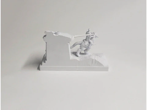Luke On Hoth Diorama 3D Figuries Ready To Print 3D Print Model