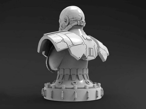 Malgus Bust 3D Figuries Ready To Print 3Dプリントモデル