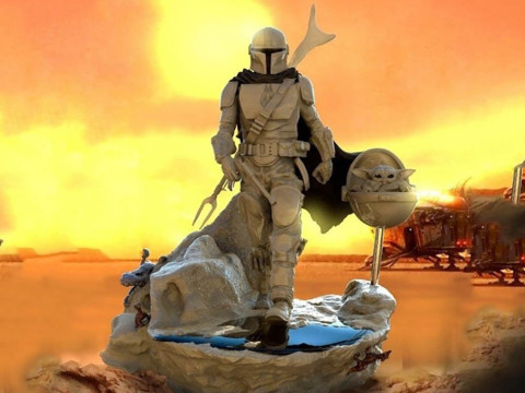 Mandalorian 3D Figuries Ready To Print 3D Print Model