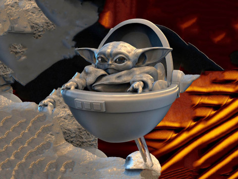 Mandalorian 3D Figuries Ready To Print 3D Print Model