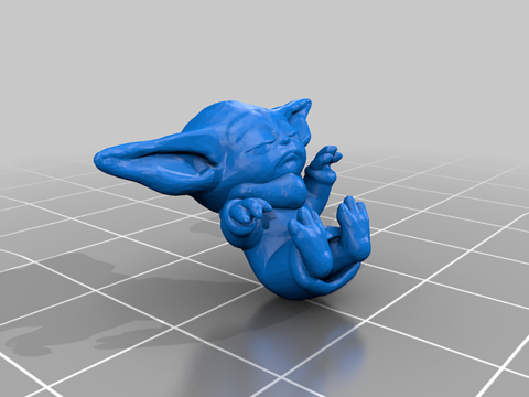 Mandalorian Baby Yoda Christmas Manger Scene 3D Ready To Print 3D 프린트 모델