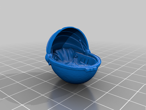 Mandalorian Baby Yoda Christmas Manger Scene 3D Ready To Print 3D 프린트 모델