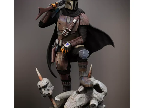 Mandalorian Woha 3D pronto para imprimir Modelo de Impressão 3D