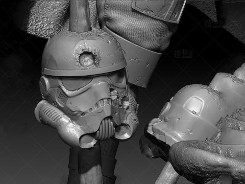 Mandalorian Woha 3D Ready To Print 3D Print Model