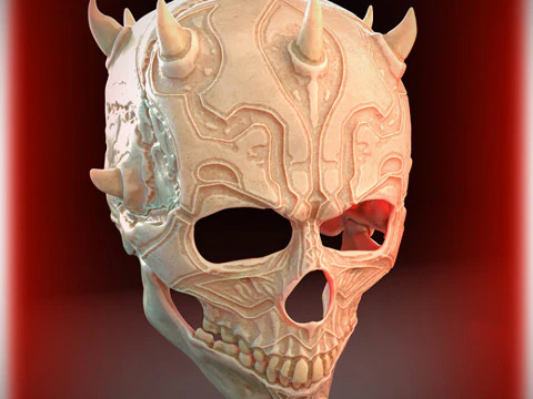 Maul Skull 3D Figuries Ready To Print 3D Print Model