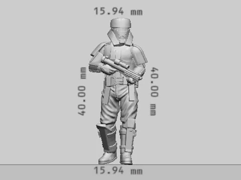 Motor Trooper 3D Figuries Ready To Print 3D Print Model