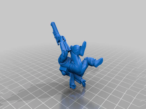 Estatuetas 3D Mandalorian Chibi prontas para imprimir Modelo de Impressão 3D