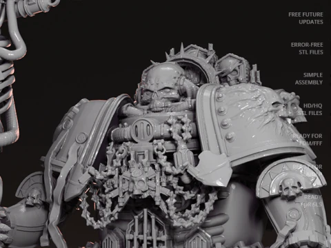Chaplain 3D Figuries Ready To Print 3D Print Model