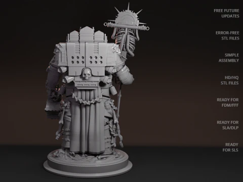 Chaplain 3D Figuries Ready To Print 3D Print Model