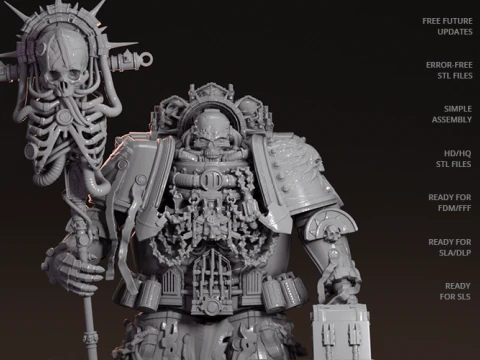 Chaplain 3D Figuries Ready To Print 3D Print Model