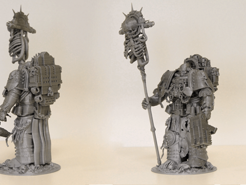 Chaplain 3D Figuries Ready To Print Modèles 3D en vedette