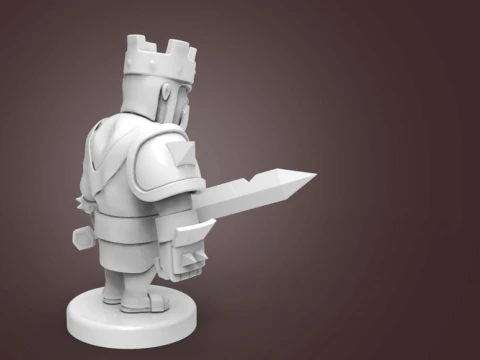 Barbarian King 3D Figuries Ready To Print 3D Print Model