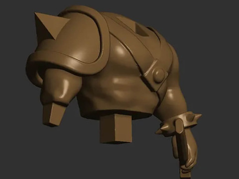 Barbarian King 3D Figuries Ready To Print 3D Baskı Modeli