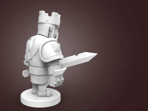 Barbarian King 3D Print Model
