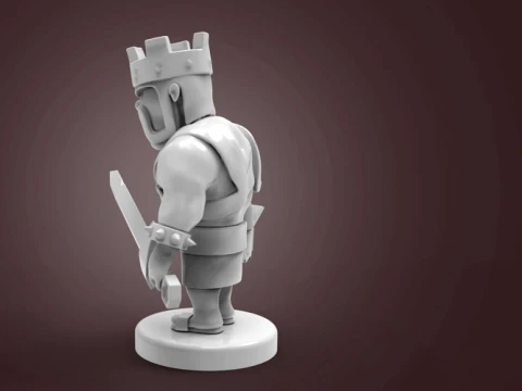 Barbarian King 3D Print Model