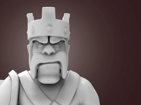 Barbarian King 3D Print Model